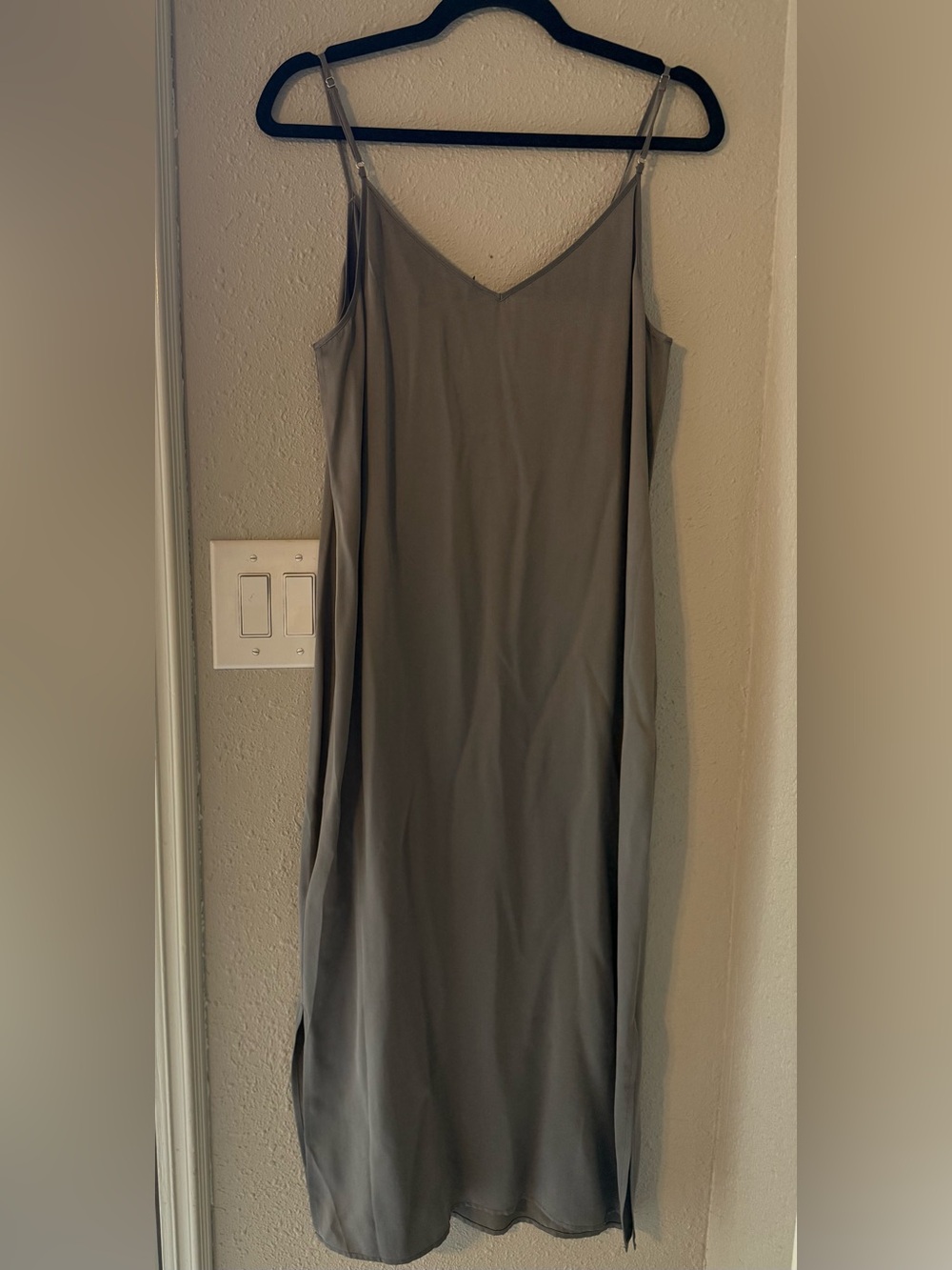 NWT Equipment Femme Anika Slip Dress "Gunmetal" - Picture 6 of 10